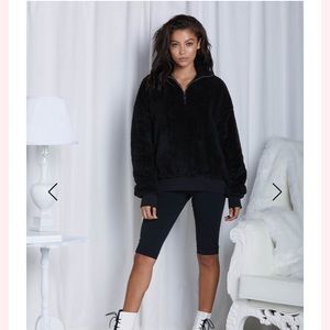 Hold Me Black Teddy Sweater